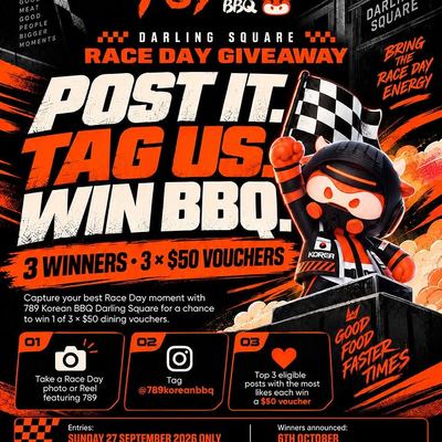 @789koreanbbq 게시물: DARLING SQUARE, BRING THE RACE DAY ENERGY 🔥🏃 Running, cheering or celebrating ar (2026.09.25)