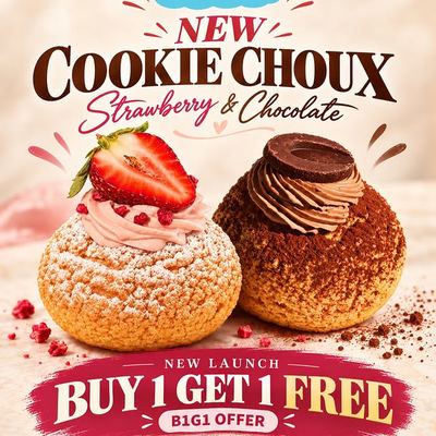 @buttered_sydney 게시물: NEW DROP AT BUTTERED 🍓🍫 Crispy outside. Creamy inside. Meet our brand new Cookie (2026.10.01)