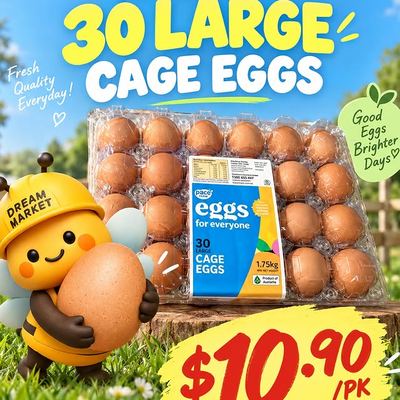 @dreammarketew 게시물: 🥚 PACE FARM 30 LARGE CAGE EGGS 매일 먹는 달걀, 부담 없이 넉넉하게 준비하세요! 신선하고 실속 있는 30구 케이지 달걀 (2026.09.28)