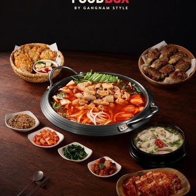 @gangnamstyle_morley_wa 게시물: Something new is coming from the Gangnam Style kitchen. 🇰🇷🥡 Introducing **FOODBO (2026.07.31)