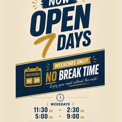 @gogiyo_perth 게시물: Two updates to our opening hours! First, we’re now open on Tuesdays, which means (2026.08.23)