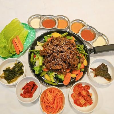 @golmok_perth 게시물: < Grilled marinated beef R/L, Set 직화 소고기> (2024.10.18)