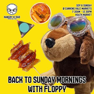 @hangrykdads 게시물: We are back at the Sunday morning market with Floppy, a doggy from Year 3, St. T (2026.09.04)