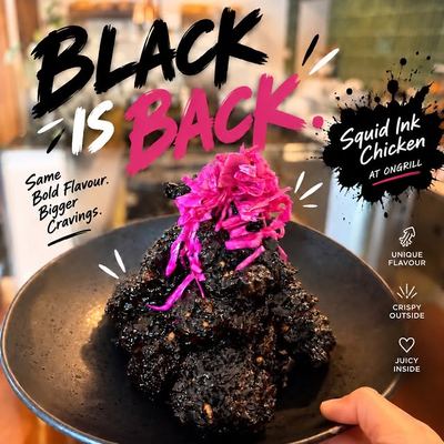 @ongrill_perth 게시물: BLACK IS BACK. 🖤🔥 Our Squid Ink Chicken is officially back at ONGRILL. Crispy ou (2026.09.11)