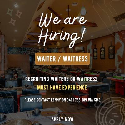 @ssam.korean 게시물: 👋 We’re hiring experienced waiters / waitresses! If you or someone you know is l (2026.09.28)