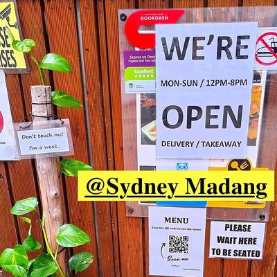 @sydney_madang_korean_bbq 게시물: Dearest Madang customer❤ Now, We're open for takeaway and delivery!🔥🔥🔥 (7days op (2021.06.29)
