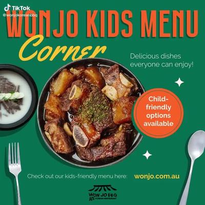 @wonjokoreanbbq 게시물: Kids love dining at Wonjo! 🍽️💛 Our special Kids Menu is full of tasty, easy-to-e (2025.11.16)